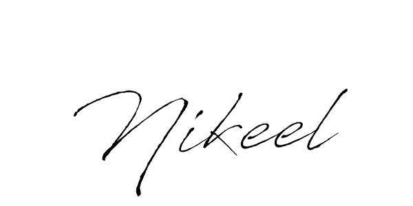 Create a beautiful signature design for name Nikeel. With this signature (Antro_Vectra) fonts, you can make a handwritten signature for free. Nikeel signature style 6 images and pictures png