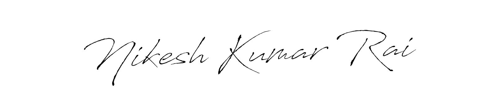 Use a signature maker to create a handwritten signature online. With this signature software, you can design (Antro_Vectra) your own signature for name Nikesh Kumar Rai. Nikesh Kumar Rai signature style 6 images and pictures png