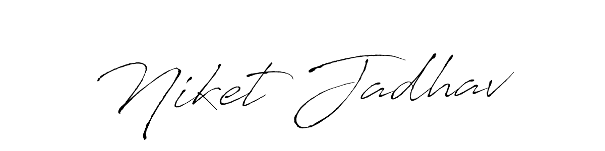 Also You can easily find your signature by using the search form. We will create Niket Jadhav name handwritten signature images for you free of cost using Antro_Vectra sign style. Niket Jadhav signature style 6 images and pictures png