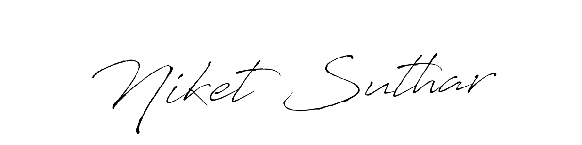 Make a beautiful signature design for name Niket Suthar. Use this online signature maker to create a handwritten signature for free. Niket Suthar signature style 6 images and pictures png