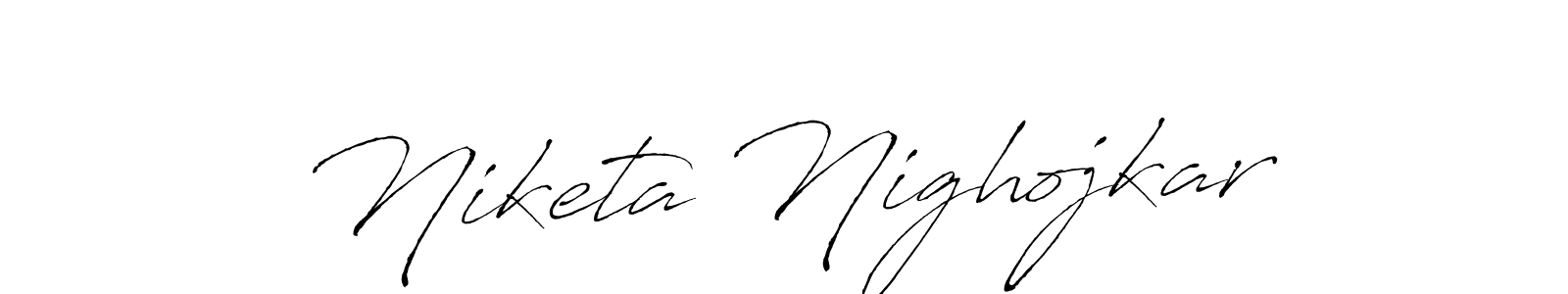Make a beautiful signature design for name Niketa Nighojkar. With this signature (Antro_Vectra) style, you can create a handwritten signature for free. Niketa Nighojkar signature style 6 images and pictures png