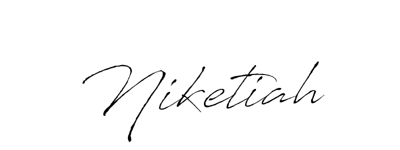 Antro_Vectra is a professional signature style that is perfect for those who want to add a touch of class to their signature. It is also a great choice for those who want to make their signature more unique. Get Niketiah name to fancy signature for free. Niketiah signature style 6 images and pictures png