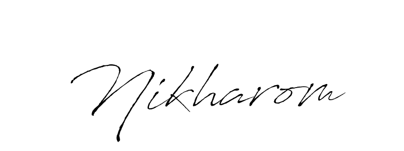 Make a beautiful signature design for name Nikharom. Use this online signature maker to create a handwritten signature for free. Nikharom signature style 6 images and pictures png