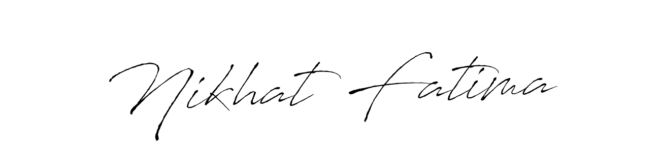Similarly Antro_Vectra is the best handwritten signature design. Signature creator online .You can use it as an online autograph creator for name Nikhat Fatima. Nikhat Fatima signature style 6 images and pictures png
