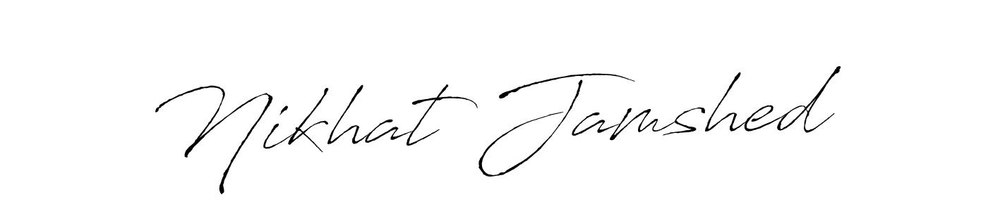 Nikhat Jamshed stylish signature style. Best Handwritten Sign (Antro_Vectra) for my name. Handwritten Signature Collection Ideas for my name Nikhat Jamshed. Nikhat Jamshed signature style 6 images and pictures png