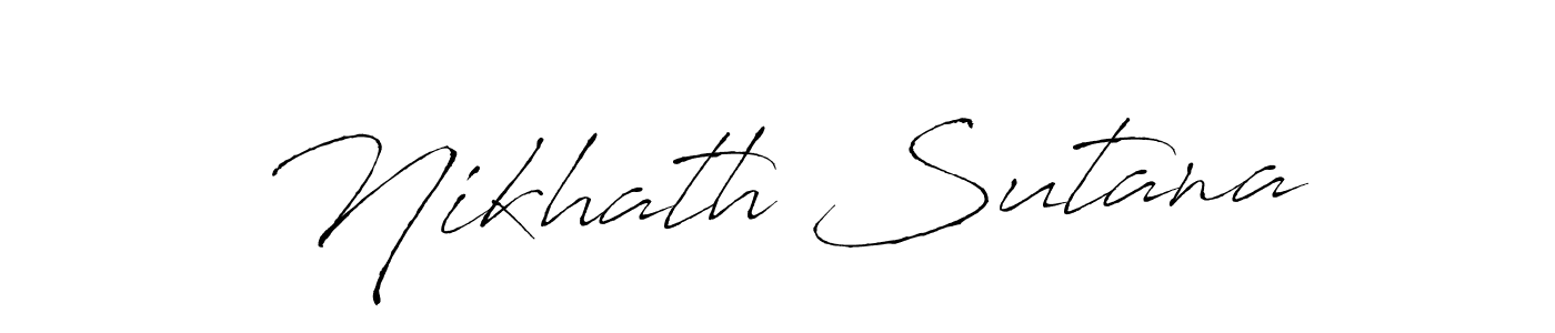 Similarly Antro_Vectra is the best handwritten signature design. Signature creator online .You can use it as an online autograph creator for name Nikhath Sutana. Nikhath Sutana signature style 6 images and pictures png