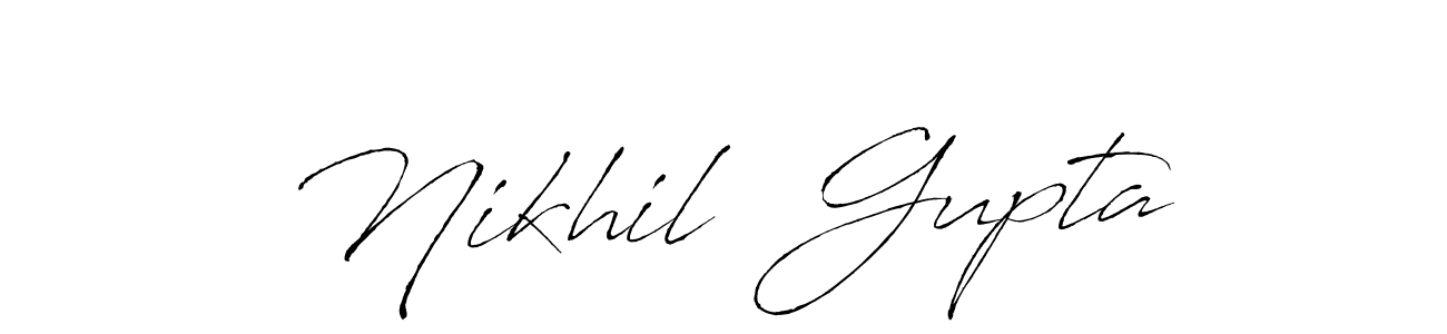 Design your own signature with our free online signature maker. With this signature software, you can create a handwritten (Antro_Vectra) signature for name Nikhil  Gupta. Nikhil  Gupta signature style 6 images and pictures png