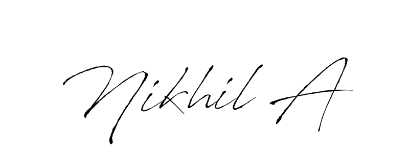 Here are the top 10 professional signature styles for the name Nikhil A. These are the best autograph styles you can use for your name. Nikhil A signature style 6 images and pictures png