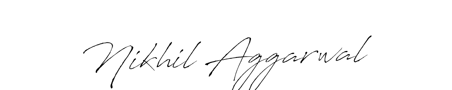 Design your own signature with our free online signature maker. With this signature software, you can create a handwritten (Antro_Vectra) signature for name Nikhil Aggarwal. Nikhil Aggarwal signature style 6 images and pictures png