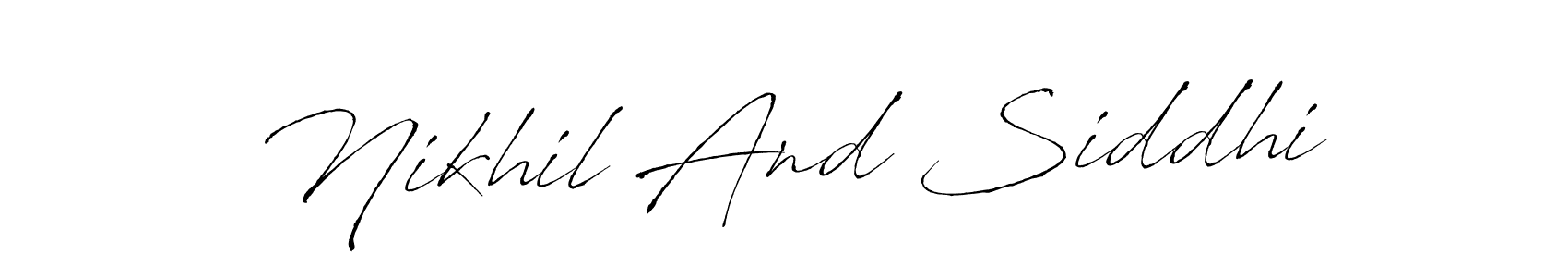 if you are searching for the best signature style for your name Nikhil And Siddhi. so please give up your signature search. here we have designed multiple signature styles  using Antro_Vectra. Nikhil And Siddhi signature style 6 images and pictures png