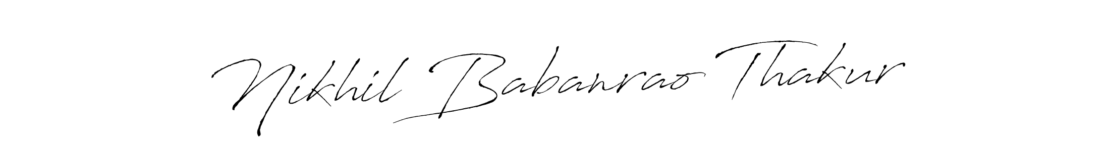 Once you've used our free online signature maker to create your best signature Antro_Vectra style, it's time to enjoy all of the benefits that Nikhil Babanrao Thakur name signing documents. Nikhil Babanrao Thakur signature style 6 images and pictures png