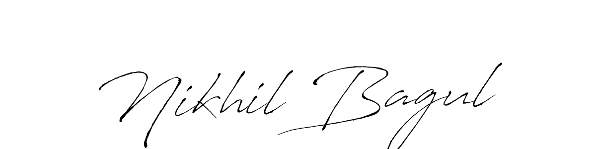 Create a beautiful signature design for name Nikhil Bagul. With this signature (Antro_Vectra) fonts, you can make a handwritten signature for free. Nikhil Bagul signature style 6 images and pictures png