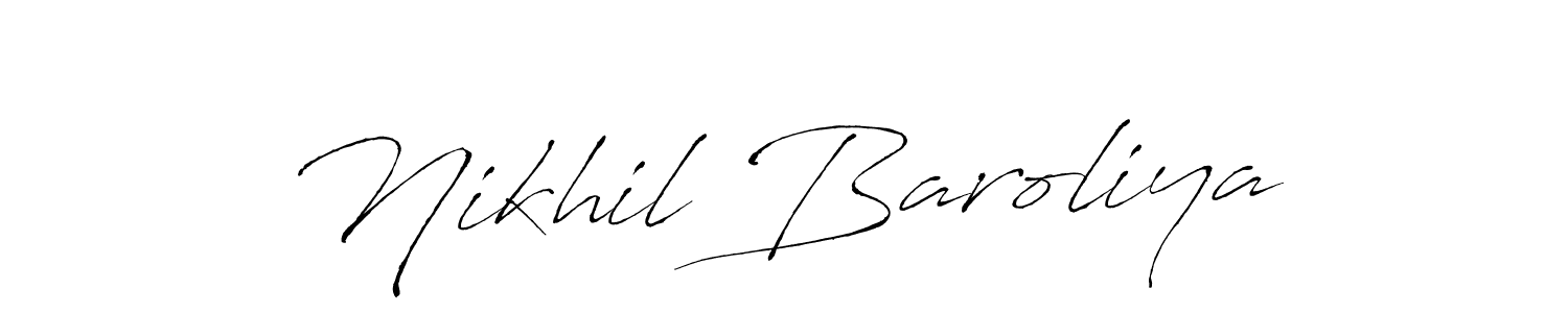 if you are searching for the best signature style for your name Nikhil Baroliya. so please give up your signature search. here we have designed multiple signature styles  using Antro_Vectra. Nikhil Baroliya signature style 6 images and pictures png