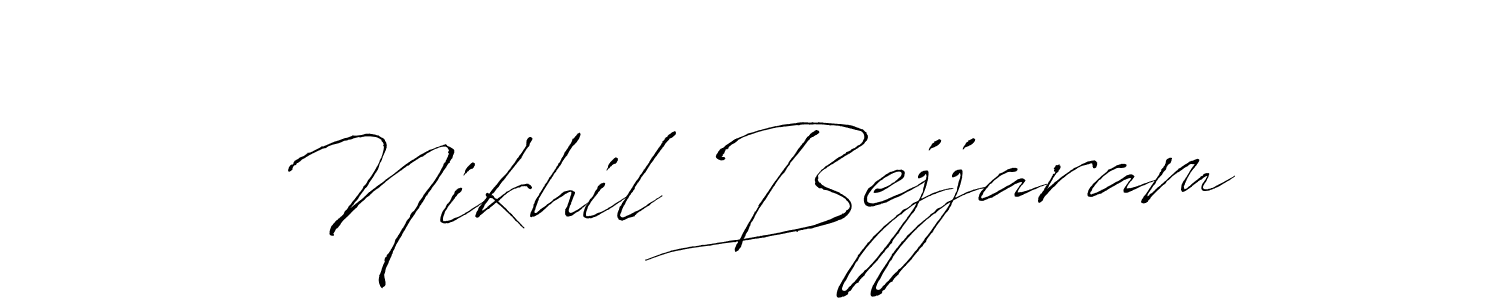 Use a signature maker to create a handwritten signature online. With this signature software, you can design (Antro_Vectra) your own signature for name Nikhil Bejjaram. Nikhil Bejjaram signature style 6 images and pictures png