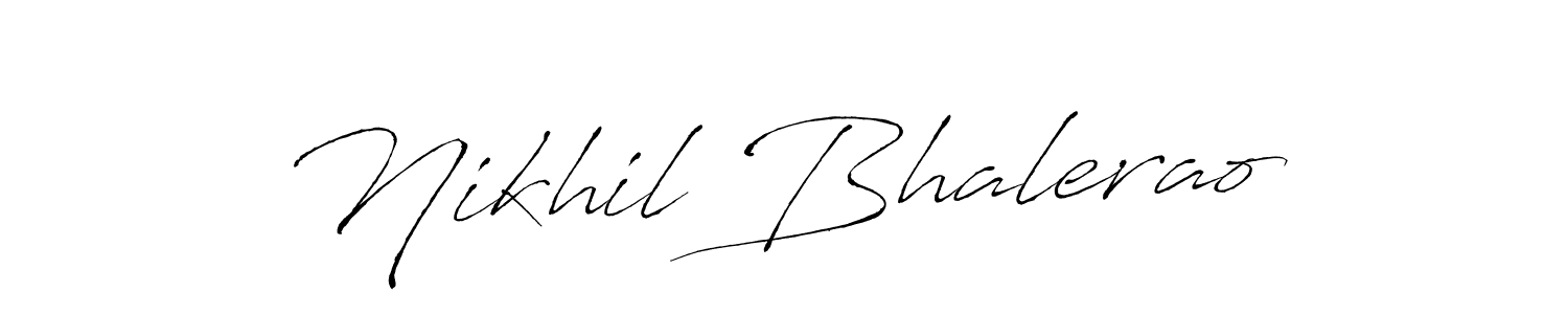 Nikhil Bhalerao stylish signature style. Best Handwritten Sign (Antro_Vectra) for my name. Handwritten Signature Collection Ideas for my name Nikhil Bhalerao. Nikhil Bhalerao signature style 6 images and pictures png