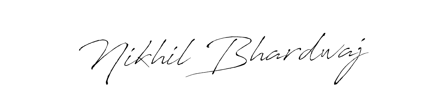Design your own signature with our free online signature maker. With this signature software, you can create a handwritten (Antro_Vectra) signature for name Nikhil Bhardwaj. Nikhil Bhardwaj signature style 6 images and pictures png