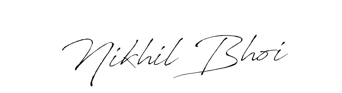 Use a signature maker to create a handwritten signature online. With this signature software, you can design (Antro_Vectra) your own signature for name Nikhil Bhoi. Nikhil Bhoi signature style 6 images and pictures png