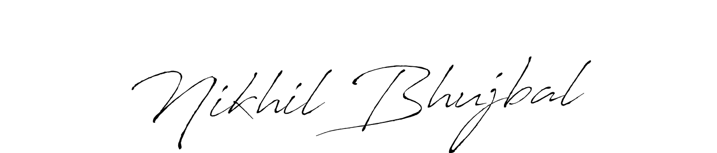 Similarly Antro_Vectra is the best handwritten signature design. Signature creator online .You can use it as an online autograph creator for name Nikhil Bhujbal. Nikhil Bhujbal signature style 6 images and pictures png