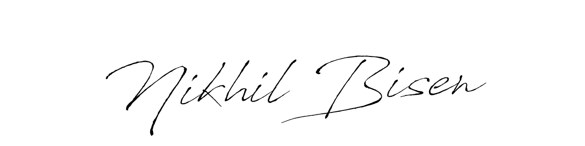 Design your own signature with our free online signature maker. With this signature software, you can create a handwritten (Antro_Vectra) signature for name Nikhil Bisen. Nikhil Bisen signature style 6 images and pictures png