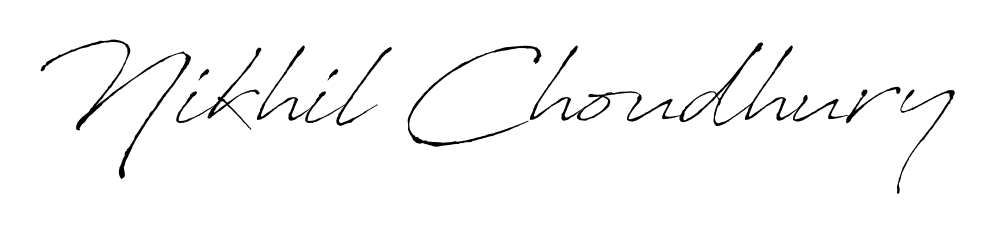 Discover the perfect balance of readability and style for Nikhil Choudhury with Antro_Vectra font. Create your dream signature today. Nikhil Choudhury signature style 6 images and pictures png