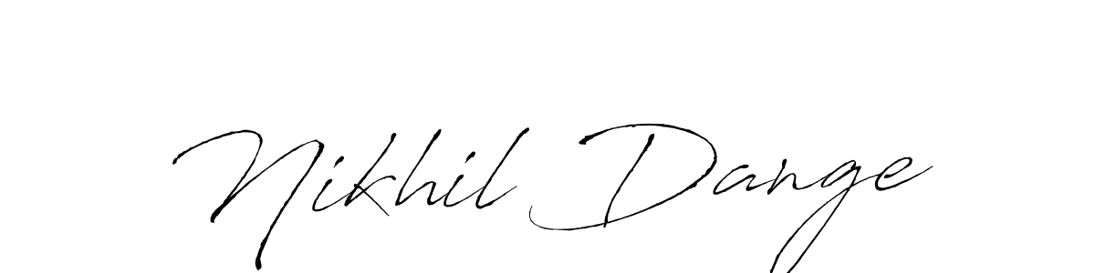 You should practise on your own different ways (Antro_Vectra) to write your name (Nikhil Dange) in signature. don't let someone else do it for you. Nikhil Dange signature style 6 images and pictures png