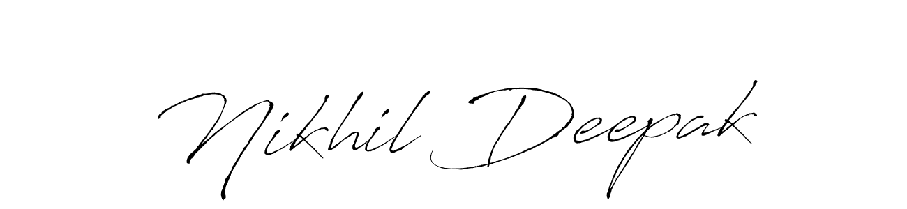 Similarly Antro_Vectra is the best handwritten signature design. Signature creator online .You can use it as an online autograph creator for name Nikhil Deepak. Nikhil Deepak signature style 6 images and pictures png