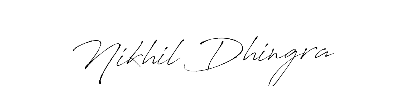 Use a signature maker to create a handwritten signature online. With this signature software, you can design (Antro_Vectra) your own signature for name Nikhil Dhingra. Nikhil Dhingra signature style 6 images and pictures png