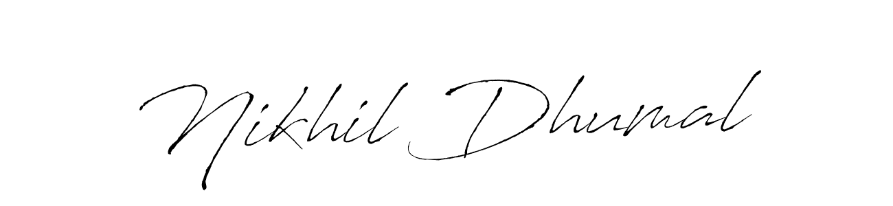 Also You can easily find your signature by using the search form. We will create Nikhil Dhumal name handwritten signature images for you free of cost using Antro_Vectra sign style. Nikhil Dhumal signature style 6 images and pictures png