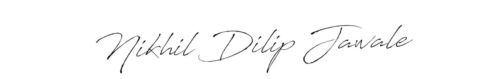 Nikhil Dilip Jawale stylish signature style. Best Handwritten Sign (Antro_Vectra) for my name. Handwritten Signature Collection Ideas for my name Nikhil Dilip Jawale. Nikhil Dilip Jawale signature style 6 images and pictures png