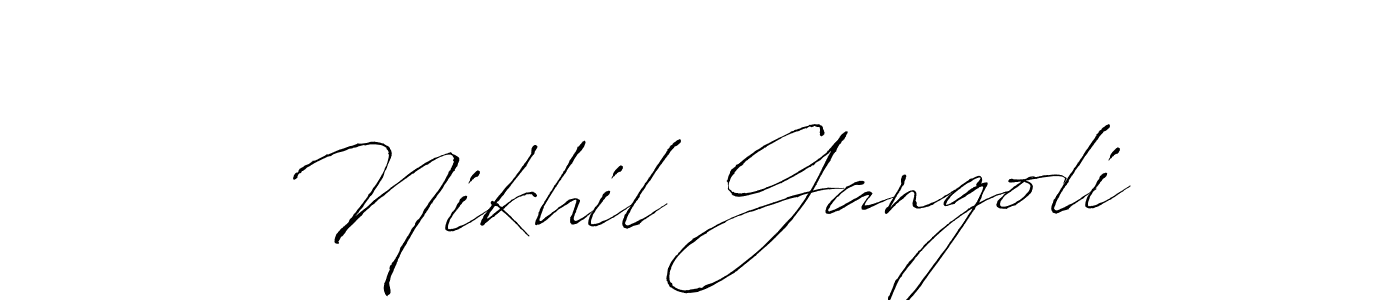How to Draw Nikhil Gangoli signature style? Antro_Vectra is a latest design signature styles for name Nikhil Gangoli. Nikhil Gangoli signature style 6 images and pictures png