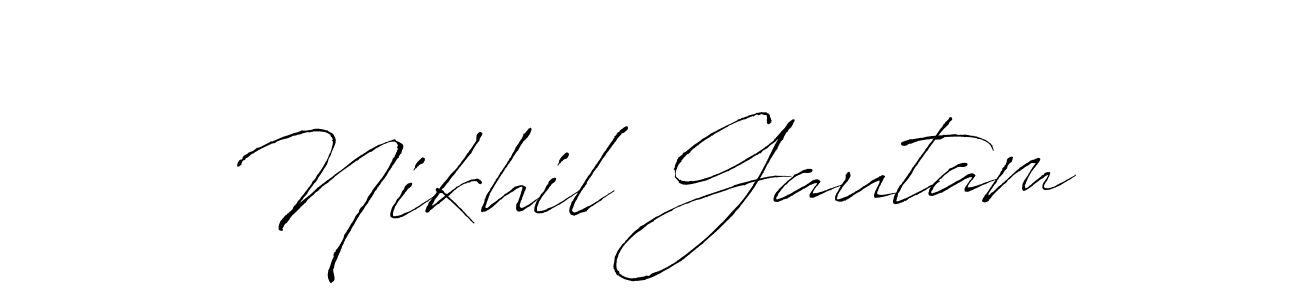 You should practise on your own different ways (Antro_Vectra) to write your name (Nikhil Gautam) in signature. don't let someone else do it for you. Nikhil Gautam signature style 6 images and pictures png