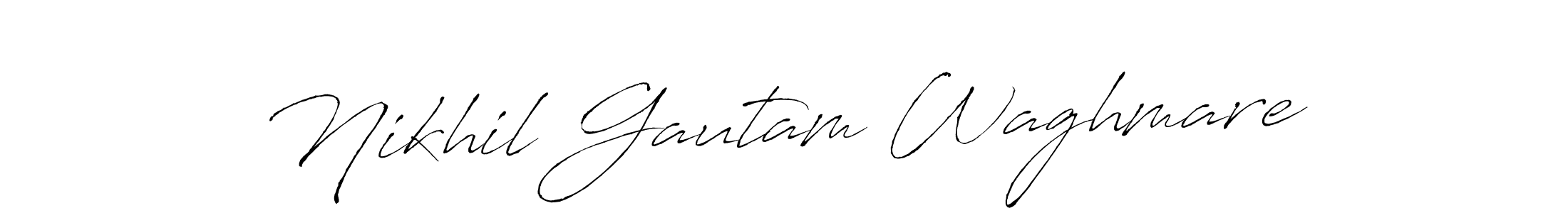 Also we have Nikhil Gautam Waghmare name is the best signature style. Create professional handwritten signature collection using Antro_Vectra autograph style. Nikhil Gautam Waghmare signature style 6 images and pictures png