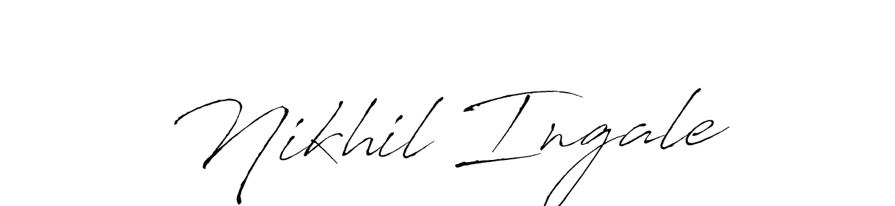 Create a beautiful signature design for name Nikhil Ingale. With this signature (Antro_Vectra) fonts, you can make a handwritten signature for free. Nikhil Ingale signature style 6 images and pictures png