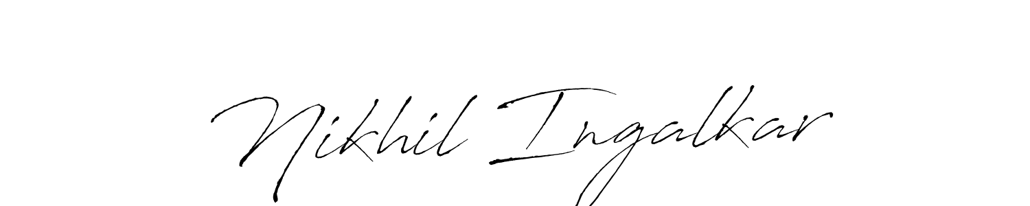 Use a signature maker to create a handwritten signature online. With this signature software, you can design (Antro_Vectra) your own signature for name Nikhil Ingalkar. Nikhil Ingalkar signature style 6 images and pictures png