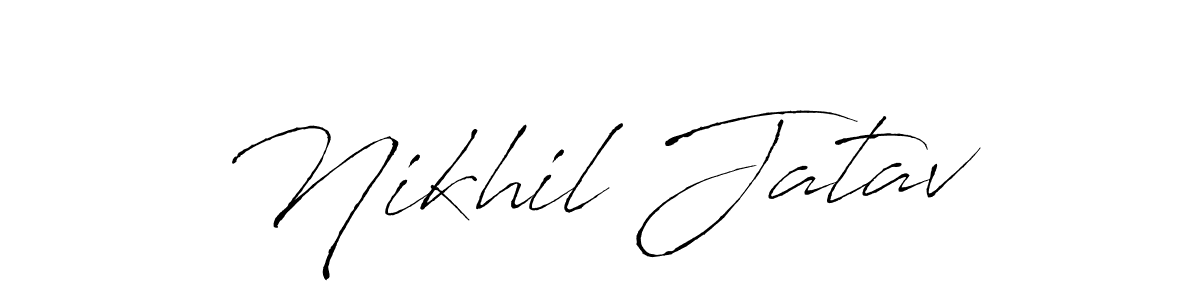 You should practise on your own different ways (Antro_Vectra) to write your name (Nikhil Jatav) in signature. don't let someone else do it for you. Nikhil Jatav signature style 6 images and pictures png