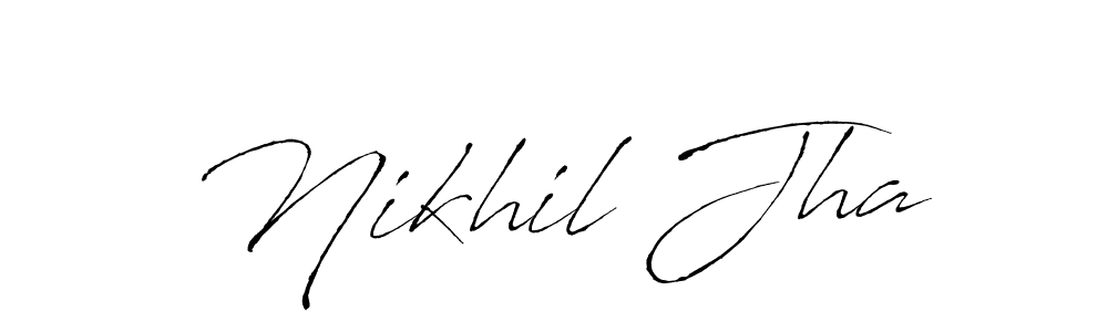 Use a signature maker to create a handwritten signature online. With this signature software, you can design (Antro_Vectra) your own signature for name Nikhil Jha. Nikhil Jha signature style 6 images and pictures png