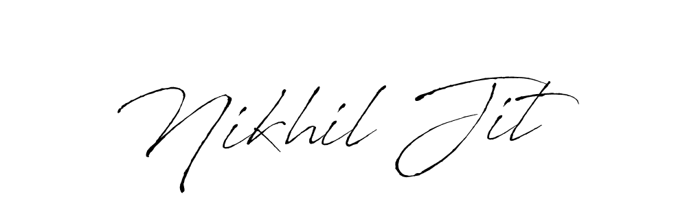 This is the best signature style for the Nikhil Jit name. Also you like these signature font (Antro_Vectra). Mix name signature. Nikhil Jit signature style 6 images and pictures png