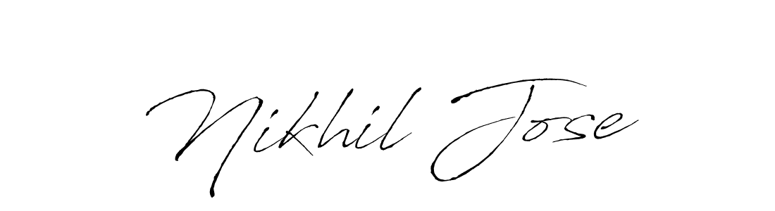 You should practise on your own different ways (Antro_Vectra) to write your name (Nikhil Jose) in signature. don't let someone else do it for you. Nikhil Jose signature style 6 images and pictures png