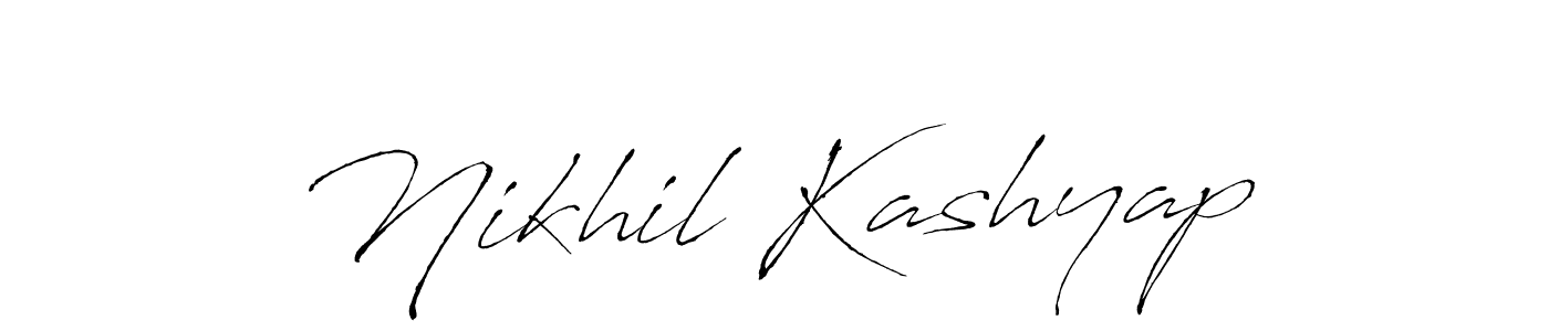 Make a beautiful signature design for name Nikhil Kashyap. Use this online signature maker to create a handwritten signature for free. Nikhil Kashyap signature style 6 images and pictures png