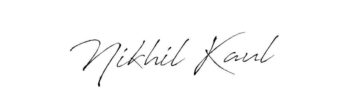 Create a beautiful signature design for name Nikhil Kaul. With this signature (Antro_Vectra) fonts, you can make a handwritten signature for free. Nikhil Kaul signature style 6 images and pictures png
