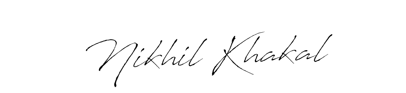 Also You can easily find your signature by using the search form. We will create Nikhil Khakal name handwritten signature images for you free of cost using Antro_Vectra sign style. Nikhil Khakal signature style 6 images and pictures png