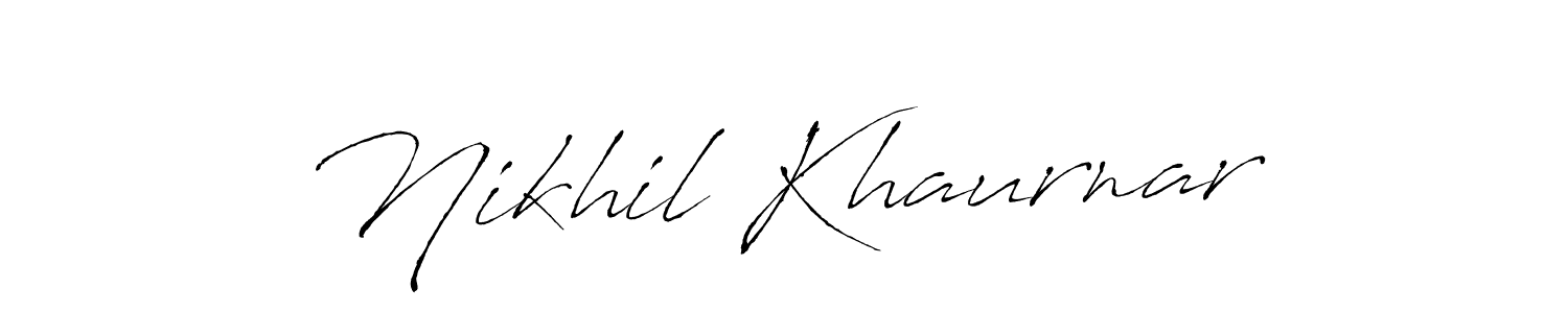 Make a short Nikhil Khaurnar signature style. Manage your documents anywhere anytime using Antro_Vectra. Create and add eSignatures, submit forms, share and send files easily. Nikhil Khaurnar signature style 6 images and pictures png