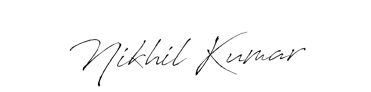 You should practise on your own different ways (Antro_Vectra) to write your name (Nikhil Kumar) in signature. don't let someone else do it for you. Nikhil Kumar signature style 6 images and pictures png