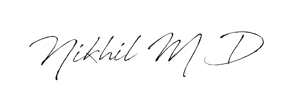 Here are the top 10 professional signature styles for the name Nikhil M D. These are the best autograph styles you can use for your name. Nikhil M D signature style 6 images and pictures png