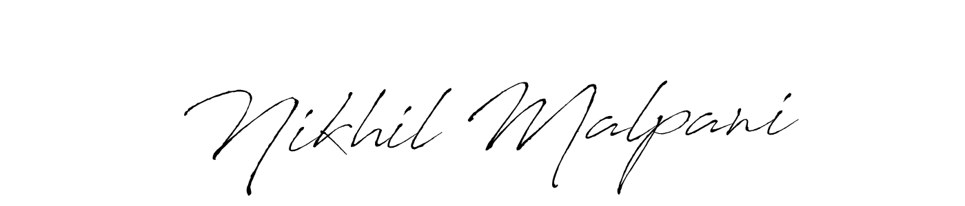 Use a signature maker to create a handwritten signature online. With this signature software, you can design (Antro_Vectra) your own signature for name Nikhil Malpani. Nikhil Malpani signature style 6 images and pictures png