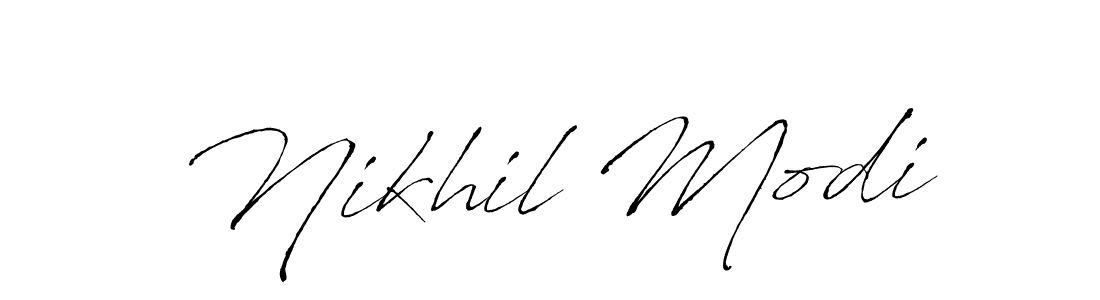 Create a beautiful signature design for name Nikhil Modi. With this signature (Antro_Vectra) fonts, you can make a handwritten signature for free. Nikhil Modi signature style 6 images and pictures png