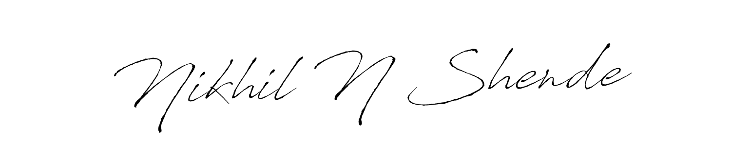 Once you've used our free online signature maker to create your best signature Antro_Vectra style, it's time to enjoy all of the benefits that Nikhil N Shende name signing documents. Nikhil N Shende signature style 6 images and pictures png