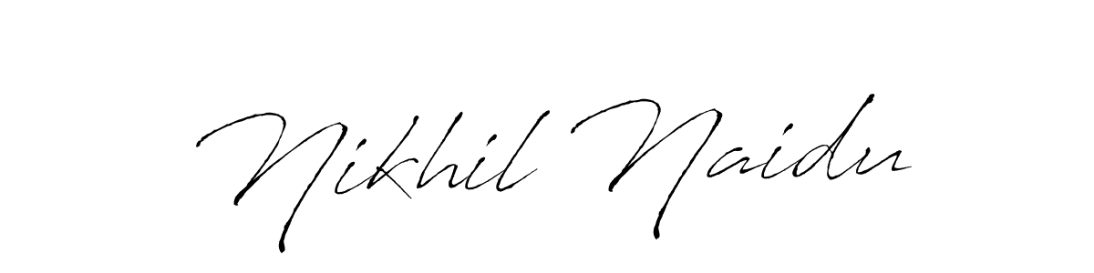 Nikhil Naidu stylish signature style. Best Handwritten Sign (Antro_Vectra) for my name. Handwritten Signature Collection Ideas for my name Nikhil Naidu. Nikhil Naidu signature style 6 images and pictures png
