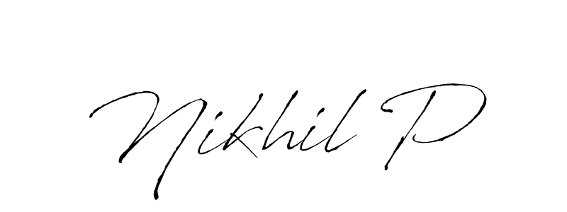 It looks lik you need a new signature style for name Nikhil P. Design unique handwritten (Antro_Vectra) signature with our free signature maker in just a few clicks. Nikhil P signature style 6 images and pictures png