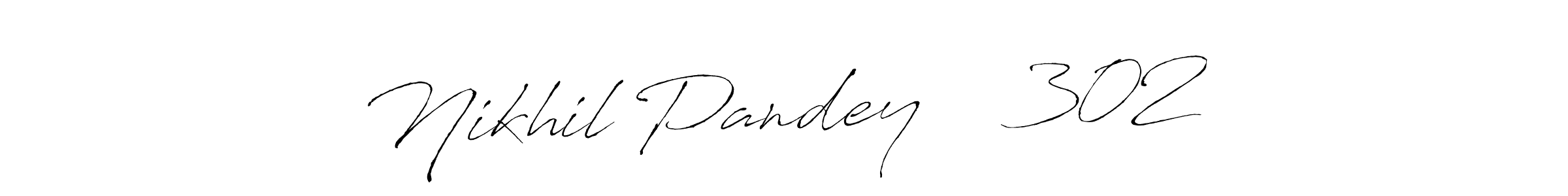 Design your own signature with our free online signature maker. With this signature software, you can create a handwritten (Antro_Vectra) signature for name Nikhil Pandey ❤️ 302. Nikhil Pandey ❤️ 302 signature style 6 images and pictures png